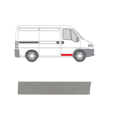 Plech dveří pravý FIAT DUCATO (230), 03.94-04.02,DUCATO (244), 04.02-09.06, PEUGEOT BOXER (230), 06.94-04.02,BOXER (244), 04.02-08.06, CITROËN JUMPER (230), 06.94-12.01,JUMPER (244), 01.02-08.06  - kopie