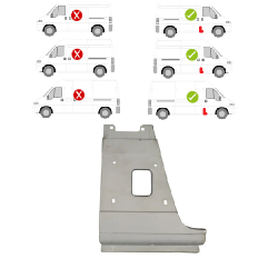 Středový sloupek pravý CITROËN JUMPER (250), 09.06-08.14,JUMPER, 06.14-,FIAT DUCATO (250), 09.06-08.14,DUCATO, 06.14-,PEUGEOT BOXER (250), 09.06-08.14,PEUGEOT BOXER, 06.14-  