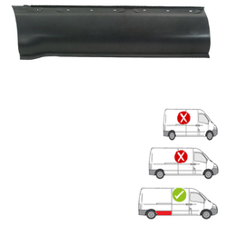 Lem zadního blatníku pravý NISSAN INTERSTAR (X70) 08.02-11.10, OPEL MOVANO (X70), 07.98-01.10, RENAULT MASTER (D), 07.98-12.03, RENAULT MASTER, 01.04-01.10