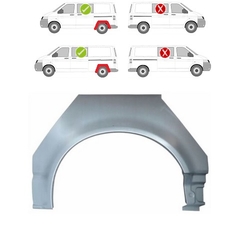 Lem zadního blatníku levý VOLKSWAGEN TRANSPORTER/MULTIVAN (T5), 04.03-10.09, VOLKSWAGEN TRANSPORTER/MULTIVAN (T5), 10.09-.15